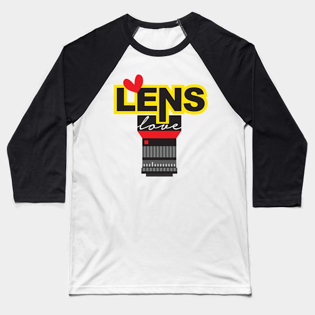 Lens Love Baseball T-Shirt by faiman